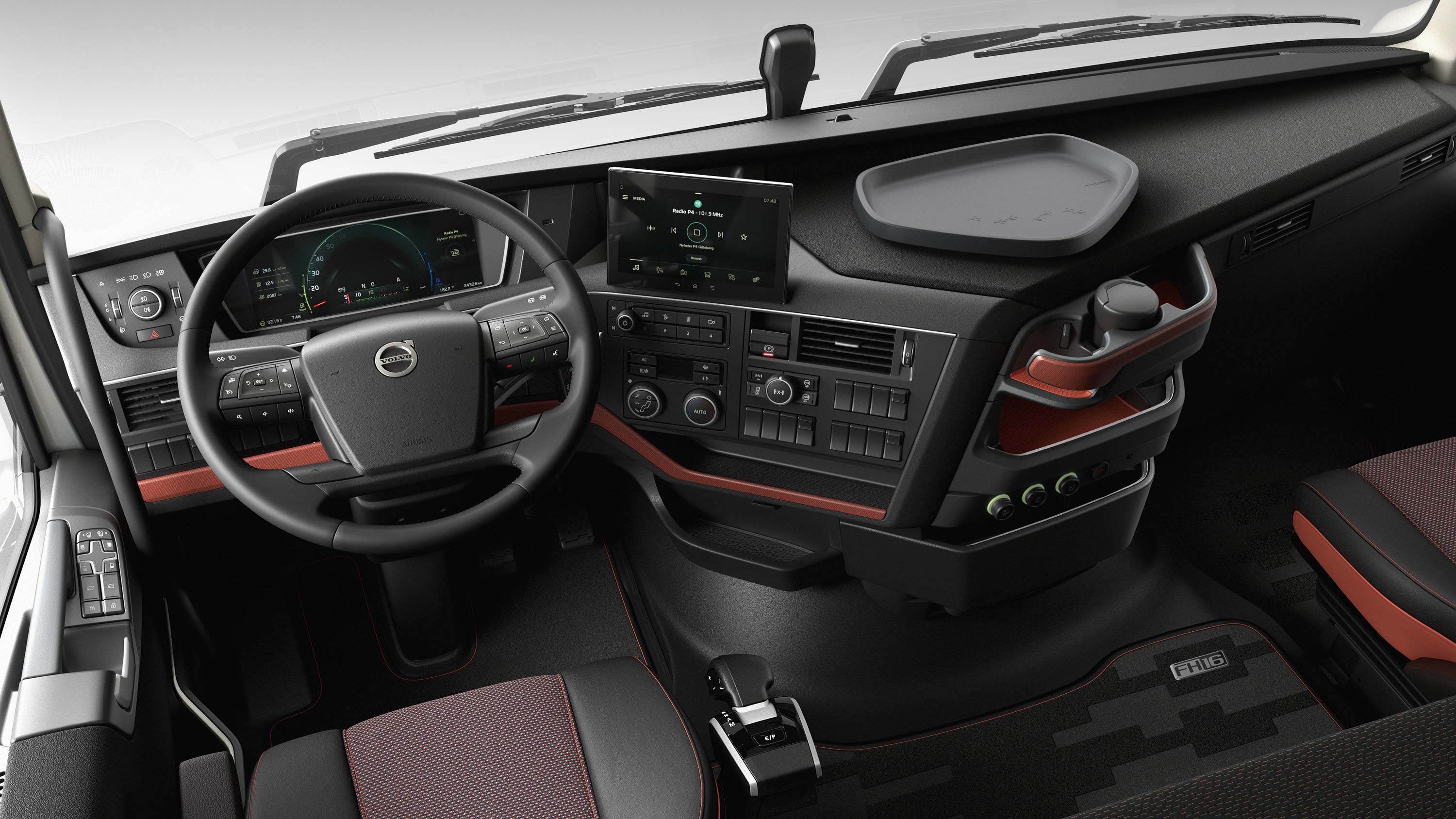 Interfejs vozača kamiona Volvo FH16 omogućava vozaču kontrolu s lakoćom.
